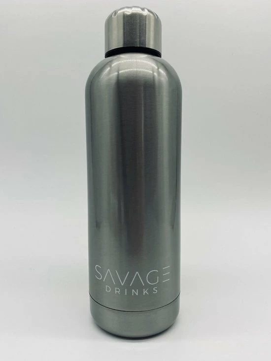 Savage Drinks SAVAGE Drinkfles - Thermosfles - Geïsoleerde Bidon - Metaal 10 Savage Drinks SAVAGE Drinkfles - Thermosfles - Geïsoleerde Bidon - Metaal - Afbeelding 8