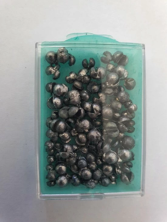 Albatros Visloodjes Hagelloodjes +/- 25gram -peilloodje 10g- Doosje Vislood 3 Albatros Visloodjes Hagelloodjes +/- 25gram -peilloodje 10g- Doosje Vislood