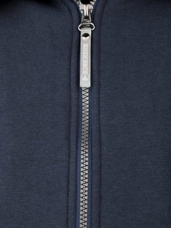 BJØRNSON Kenny Sweatvest Heren - Teddy Gevoerd - Hoodie - Maat M - Donkerblauw 6 BJØRNSON Kenny Sweatvest Heren - Teddy Gevoerd - Hoodie - Maat M - Donkerblauw - Afbeelding 4