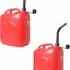 Merkloos 2x Stuks Jerrycans/benzinetanks 20 Liter Rood - Voor Diesel En Benzine - Brandstof Jerrycan/benzinetank