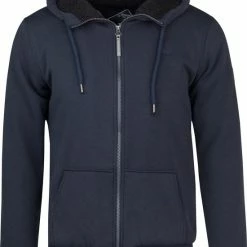 BJØRNSON Kenny Sweatvest Heren - Teddy Gevoerd - Hoodie - Maat M - Donkerblauw