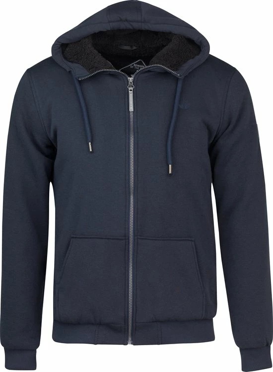 BJØRNSON Kenny Sweatvest Heren - Teddy Gevoerd - Hoodie - Maat M - Donkerblauw 3 BJØRNSON Kenny Sweatvest Heren - Teddy Gevoerd - Hoodie - Maat M - Donkerblauw