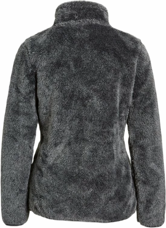 Redwood Cassy RW - Dames Lange Rits Fleece - Black-Melange 4 Redwood Cassy RW - Dames Lange Rits Fleece - Black-Melange - Afbeelding 2