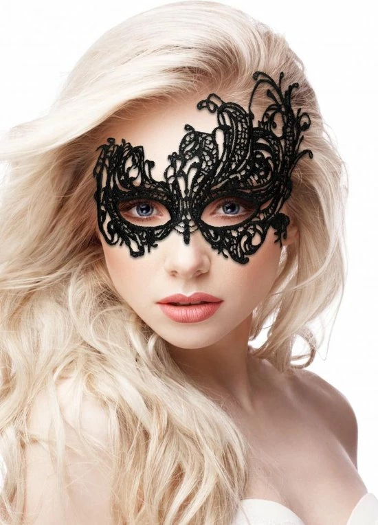 Shots - Ouch! Royal Black Lace Mask - Black 3 Shots - Ouch! Royal Black Lace Mask - Black