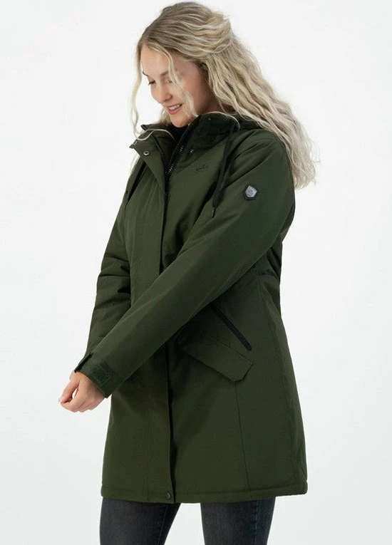 Kjelvik Dames Winterjas - Winterparka Dames - Functionele Winterjas - Didi - Groen - Maat 38 6 Kjelvik Dames Winterjas - Winterparka Dames - Functionele Winterjas - Didi - Groen - Maat 38 - Afbeelding 4