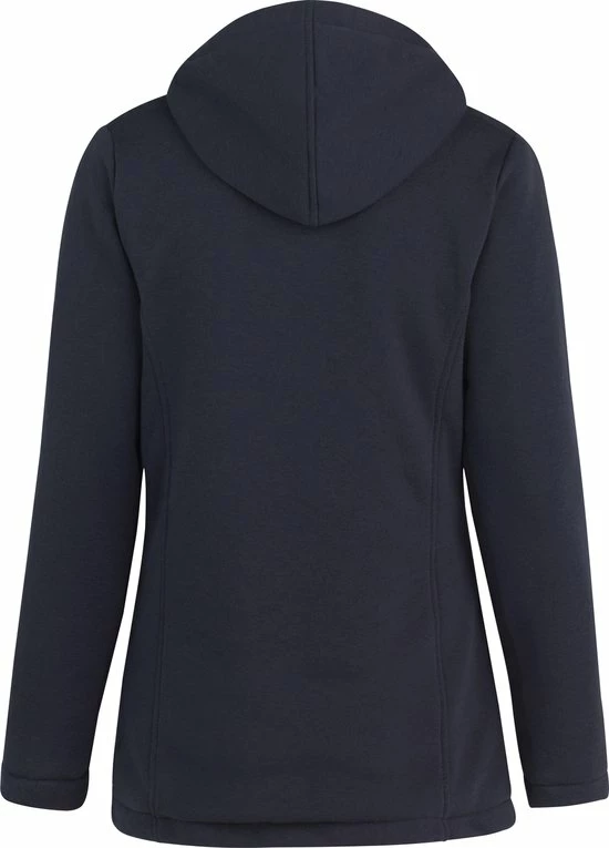 BJØRNSON Sigrid Sweatvest Dames - Teddy Gevoerd - Hoodie - Maat 44 - Donkerblauw 4 BJØRNSON Sigrid Sweatvest Dames - Teddy Gevoerd - Hoodie - Maat 44 - Donkerblauw - Afbeelding 2