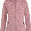 Redwood Soham - Dames Lange Rits Fleece - Dark-Pink -Flamecan winkel 550x769