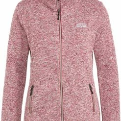 Redwood Soham - Dames Lange Rits Fleece - Dark-Pink