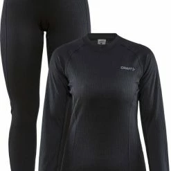Craft Core Dry Baselayer Thermoset Dames - Zwart - Maat XL