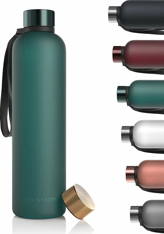 LARS NYSØM Tritan Waterfles 'Blæst' 1000ml Bayberry 3 LARS NYSØM Tritan Waterfles 'Blæst' 1000ml Bayberry