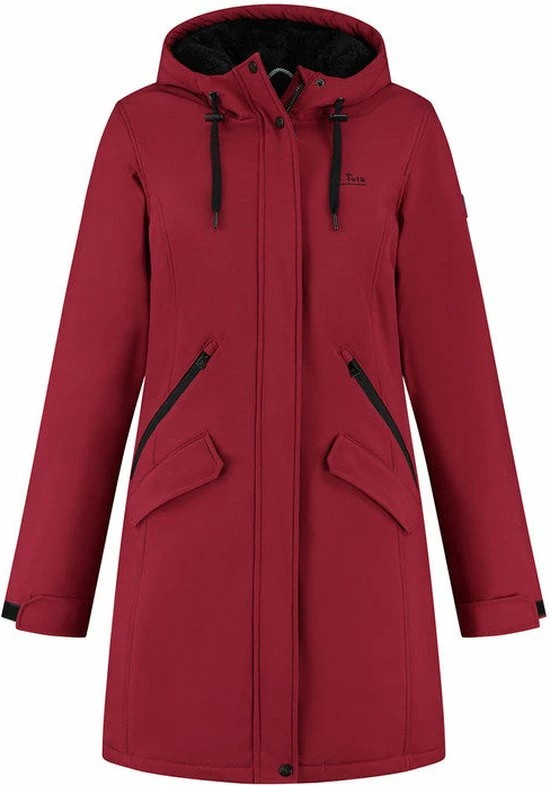 Kjelvik Dames Softshell Parka - Winterparka Softshell - Chanela - Rood - Maat 44 3 Kjelvik Dames Softshell Parka - Winterparka Softshell - Chanela - Rood - Maat 44