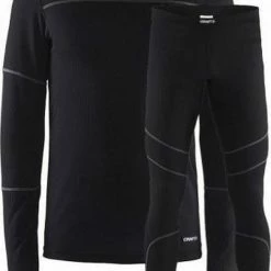 Craft Baselayer Set Thermoset Heren - Black/Granite - Maat XXL