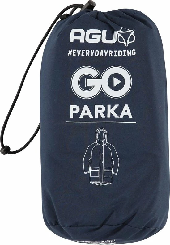 AGU GO Parka Regenjas Essential Unisex - Blauw - XXL - Dames & Heren - Waterdicht & Ademend 6 AGU GO Parka Regenjas Essential Unisex - Blauw - XXL - Dames & Heren - Waterdicht & Ademend - Afbeelding 4