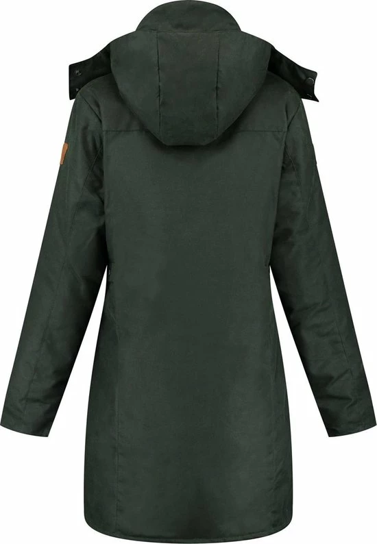MGO Leisure Wear Kate Wax Parka Outdoorjas Dames - Maat M 3 MGO Leisure Wear Kate Wax Parka Outdoorjas Dames - Maat M