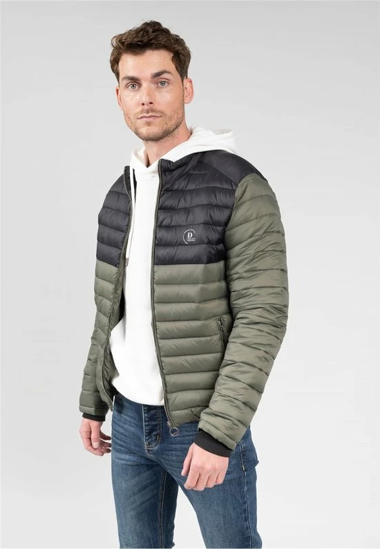 DEELUXE Dik Tweekleurig DonsjackDISCOVER Dark Khaki 5 DEELUXE Dik Tweekleurig DonsjackDISCOVER Dark Khaki - Afbeelding 3