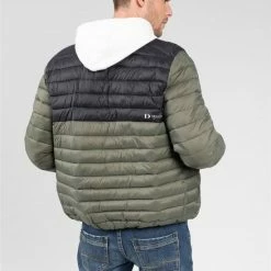 DEELUXE Dik Tweekleurig DonsjackDISCOVER Dark Khaki 11 DEELUXE Dik Tweekleurig DonsjackDISCOVER Dark Khaki -Flamecan winkel 550x795 2