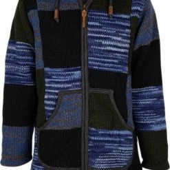 SHAKALOHA LIFE IS FOR LIVING Gebreid Wollen Vest Heren/Uni Met Voering - M Patch ZH SteelBlue XXL