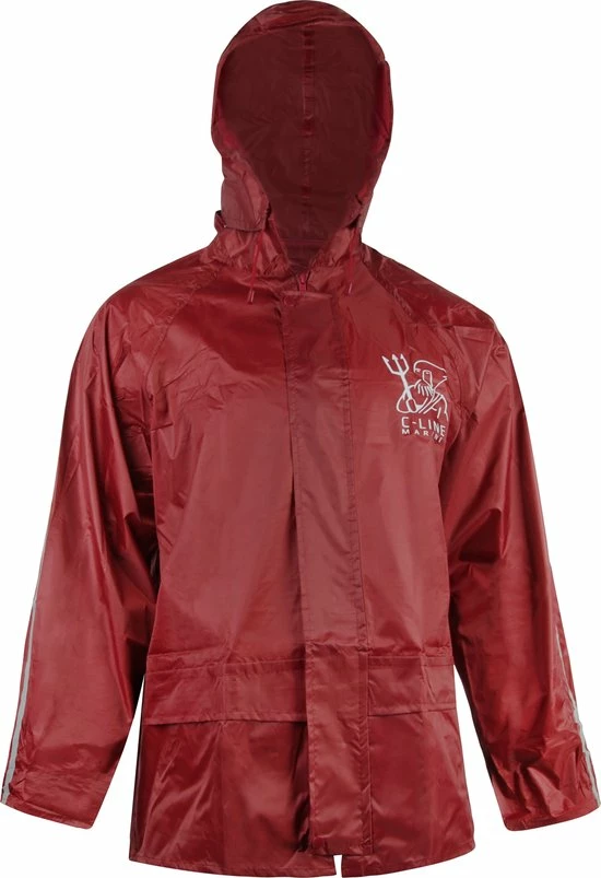 C-Line Regenpak Met Capuchon - Rood - Reflecterend - Nieuw Model - Kinder Maat 134/140 15 C-Line Regenpak Met Capuchon - Rood - Reflecterend - Nieuw Model - Kinder Maat 134/140 - Afbeelding 13