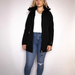 Luhta Iloniemi Softshell Winter Jas Dames Zwart -Flamecan winkel 550x824 21