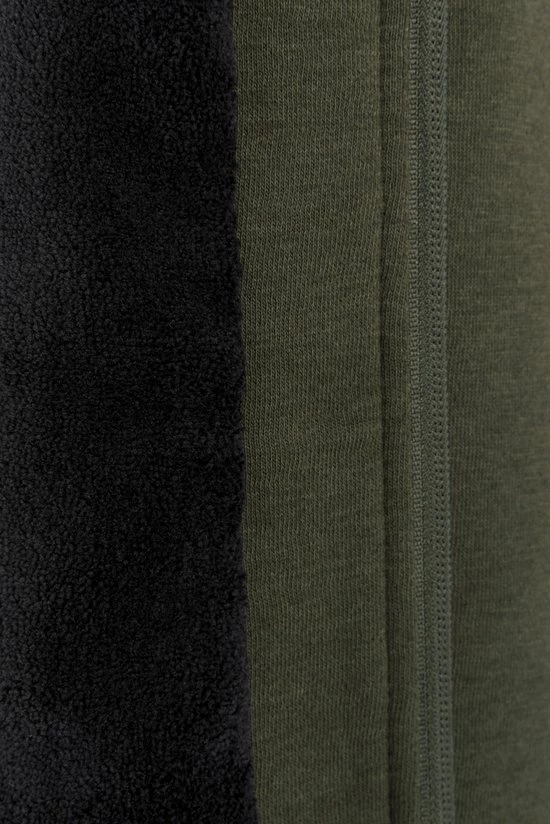 BJØRNSON Sigrid Sweatvest Dames - Teddy Gevoerd - Hoodie - Maat 38 - Olijfgroen 6 BJØRNSON Sigrid Sweatvest Dames - Teddy Gevoerd - Hoodie - Maat 38 - Olijfgroen - Afbeelding 4