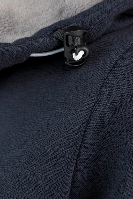 BJØRNSON Sigrid Sweatvest Dames - Teddy Gevoerd - Hoodie - Maat 44 - Donkerblauw 9 BJØRNSON Sigrid Sweatvest Dames - Teddy Gevoerd - Hoodie - Maat 44 - Donkerblauw - Afbeelding 7