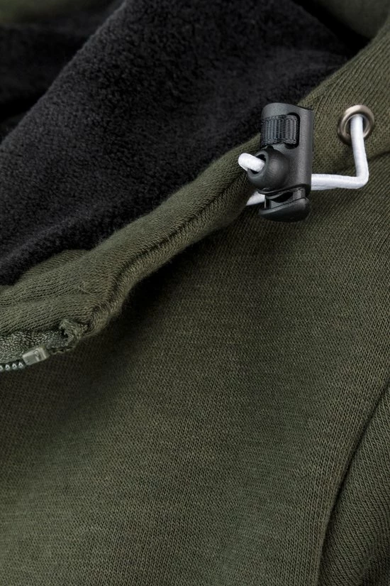 BJØRNSON Sigrid Sweatvest Dames - Teddy Gevoerd - Hoodie - Maat 38 - Olijfgroen 9 BJØRNSON Sigrid Sweatvest Dames - Teddy Gevoerd - Hoodie - Maat 38 - Olijfgroen - Afbeelding 7