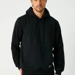 Merkloos Comeor Hoodie Heren - Zwart - Dun - S