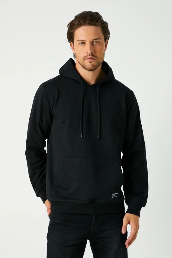 Merkloos Comeor Hoodie Heren - Zwart - Dun - S 3 Merkloos Comeor Hoodie Heren - Zwart - Dun - S