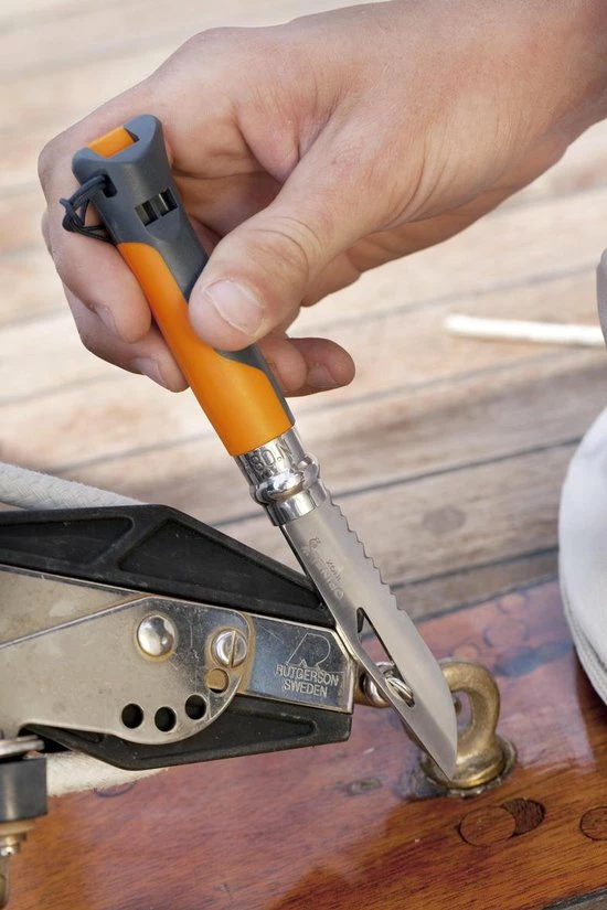 Opinel Outdoor Zakmes - RVS Oranje - 19cm 9 Opinel Outdoor Zakmes - RVS Oranje - 19cm - Afbeelding 7